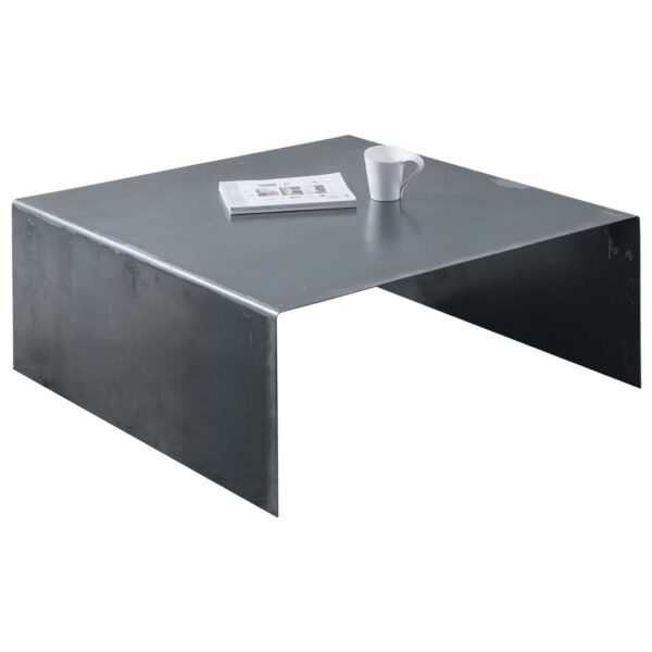 IRON Τραπεζάκι Σαλονιού Καθιστικού, Μέταλλο Βαφή Antique Black 80x80x35cm - Image 4