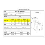 RELIX Καρέκλα Στοιβαζόμενη, Μέταλλο Βαφή Μαύρο Extra Matte 44x49x84cm - Image 12