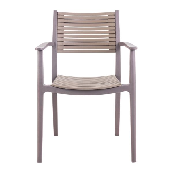 AKRON Πολυθρόνα PP-UV Sand Beige - Tortora 60x55x85cm - Image 10