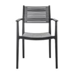 AKRON Πολυθρόνα PP-UV Μαύρο - Γκρι 60x55x85cm - Image 10