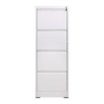 ΦΟΡΙΑΜΟΣ Αρχειοθέτησης Γραφείου 4 Συρτάρια, Μέταλλο Βαφή Άσπρο H.133 46x62x133cm - Image 6