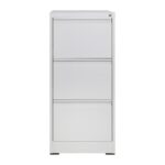 ΦΟΡΙΑΜΟΣ Αρχειοθέτησης Γραφείου 3 Συρτάρια, Μέταλλο Βαφή Άσπρο H.103 46x62x103cm - Image 6