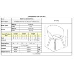 VEGERA Πολυθρόνα Dining Αλουμίνιο Βαφή Φυσικό Textilene Εκρού, Στοιβαζόμενη 57x58x83cm - Image 12