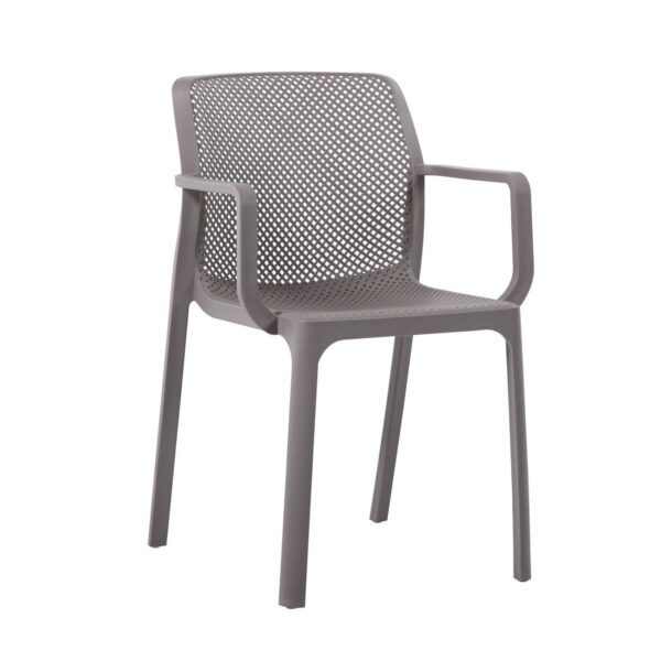 DORIAN Πολυθρόνα Κήπου Βεράντας PP-UV Sand Beige 54x55x83cm - Image 6