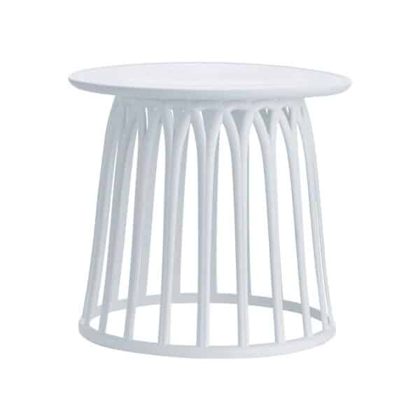 SABA Τραπεζάκι Βοηθητικό PP-UV Άσπρο Φ50x45cm - Image 4