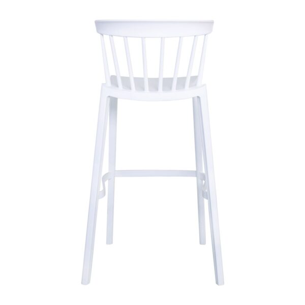 WEST Σκαμπό Bar, PP-UV Άσπρο 54x51x103cm - Image 12