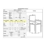 SALSA-W Πολυθρόνα Τραπεζαρίας Κήπου, Μέταλλο Βαφή Μαύρο, Wicker Γκρι, Μαξιλάρι Μαύρο 55x56x82cm - Image 6