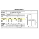 CELINA Καρέκλα Μέταλλο Βαφή Μαύρο, Pvc Γκρι 45x54x85cm - Image 12