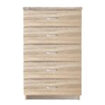 DRAWER Συρταριέρα με 5 Συρτάρια, Απόχρωση Sonoma 60x40x97cm - Image 4