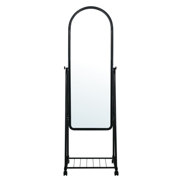 ROLLAND Small Καθρέπτης Δαπέδου, Μέταλλο Βαφή Μαύρο 37x37x160cm - Image 8