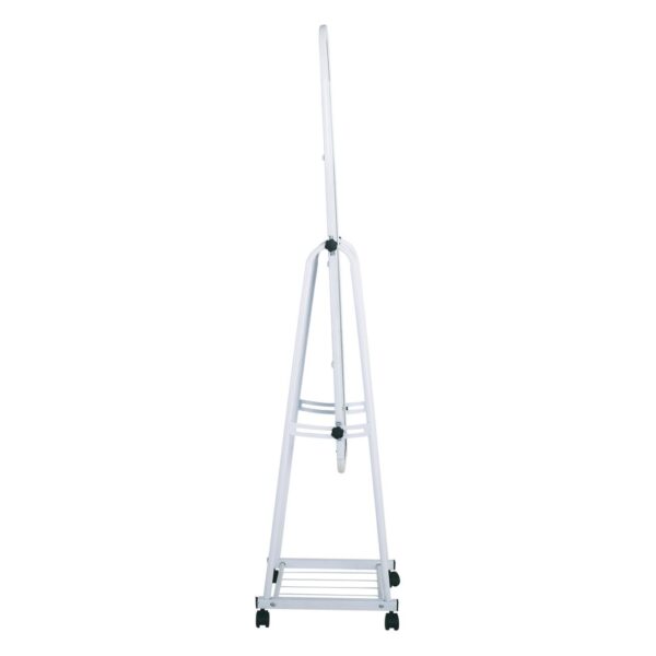 ROLLAND Small Καθρέπτης Δαπέδου, Μέταλλο Βαφή Άσπρο 37x37x160cm - Image 9