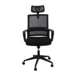 BF2020 Πολυθρόνα Γραφείου Διευθυντή Mesh Μαύρο 60x63x109/119cm - Image 9