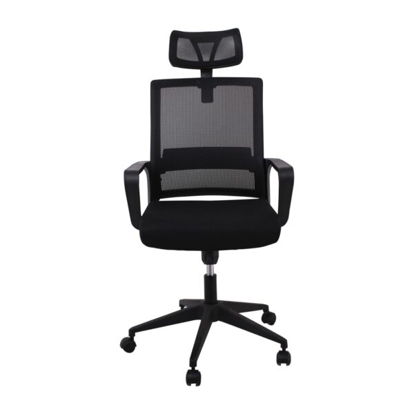 BF2020 Πολυθρόνα Γραφείου Διευθυντή Mesh Μαύρο 60x63x109/119cm - Image 9