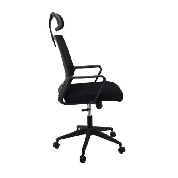 BF2020 Πολυθρόνα Γραφείου Διευθυντή Mesh Μαύρο 60x63x109/119cm - Image 10