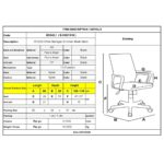 BF2020 Πολυθρόνα Γραφείου Διευθυντή Mesh Μαύρο 60x63x109/119cm - Image 12