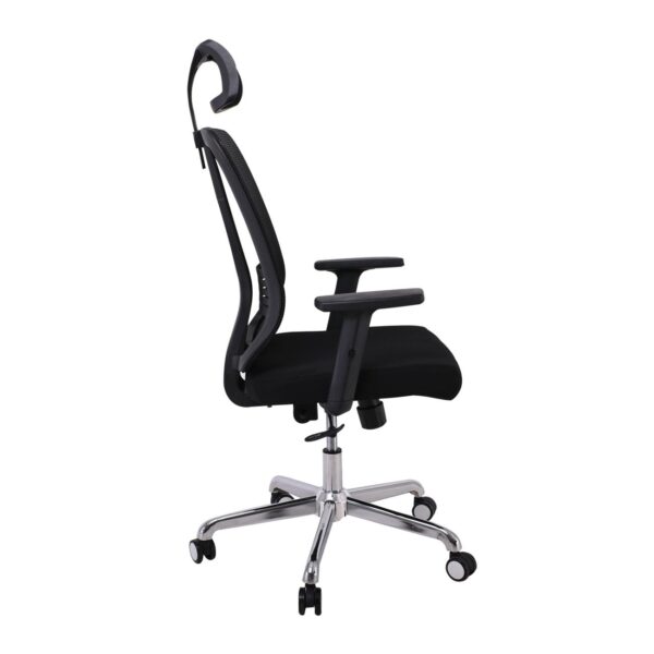 BF9500 Πολυθρόνα Γραφείου Διευθυντή Mesh Μαύρο, Μπράτσα up-down 68x72x115/123cm - Image 10