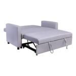 IMOLA Καναπές - Κρεβάτι Σαλονιού - Καθιστικού, 2Θέσιος Ύφασμα Ανοιχτό Γκρι 154x100x93(Κρεβ130x190x44)cm - Image 13