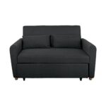 MOTTO Καναπές - Κρεβάτι Σαλονιού - Καθιστικού, Ύφασμα Ανθρακί 140x86x86 / Κρεβ.118x189x45cm - Image 8