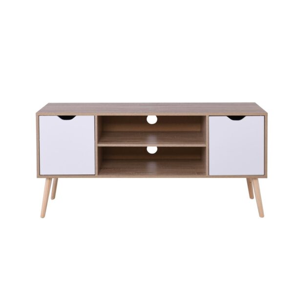 ALINA Έπιπλο TV Απόχρωση Sonoma - Άσπρο 120x38x58cm - Image 6