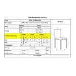 PELLA Καρέκλα Τραπεζαρίας Σαλονιού - Κουζίνας Οξιά Καρυδί Burn Beech, Ύφασμα Μπεζ 45x50x103cm - Image 6