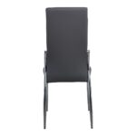 FRESH Καρέκλα Τραπεζαρίας Κουζίνας Μέταλλο Χρώμιο, Pu Γκρι 45x52x100cm - Image 11