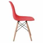 ART Wood Καρέκλα Τραπεζαρίας - Κουζίνας, Πόδια Οξιά, Κάθισμα PP Κόκκινο - 1 Step K/D 46x52x82cm - Image 11