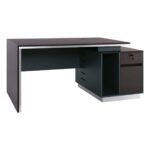 ADVANCE Γραφείο Σκούρο Καρυδί - Sky Grey 180x80x75cm - Image 6