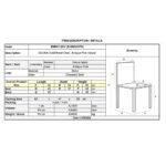 CELINA Καρέκλα Χρώμιο Χρυσό, Velure Antique Pink 45x54x85cm - Image 12