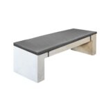 CONCRETE Μαξιλάρι Πάγκου Γκρι Ύφασμα Water Repellent 40,5x150,5x8cm - Image 6