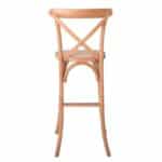 DESTINY Σκαμπό BAR, Ξύλο Οξιά Απόχρωση Φυσικό, Κάθισμα Ψάθα, Στοιβαζόμενο 45x48x110cm - Image 10