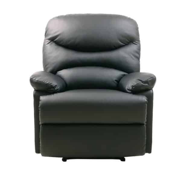 LUISA Πολυθρόνα Relax Σαλονιού - Καθιστικού Pu Μαύρο 88x90x99cm - Image 8