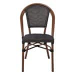 COSTA Καρέκλα Dining Αλουμινίου, Απόχρωση Καρυδί Textilene Μαύρο 50x55x85cm - Image 9