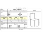 BELLA Καρέκλα Τραπεζαρίας, Μέταλλο Βαφή Μαύρο, Ύφασμα Velure Απόχρωση Γκρι 50x56x80cm - Image 12