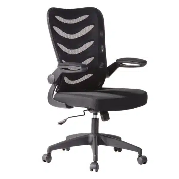 BF2945 Πολυθρόνα Γραφείου Mesh Μαύρο - Ύφασμα Μαύρο 61x61x97/107cm - Image 5