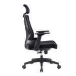 BF8900 Πολυθρόνα Γραφείου Διευθυντή, Mesh Μαύρο, Ύφασμα Μαύρο 64x66x116/128cm - Image 10