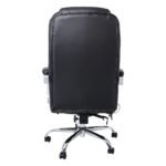 BF8550 Massage Relax Πολυθρόνα Γραφείου Διευθυντή, Βάση Χρώμιο με Υποπόδιο, Pu  Μαύρο 68x64-135x118/127cm - Image 13