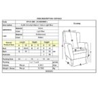 ALMA Πολυθρόνα - Μπερζέρα Σαλονιού - Καθιστικού Καρυδί Ύφασμα Ανοιχτό Μπλε Velure,K/D 69x76x97cm - Image 6