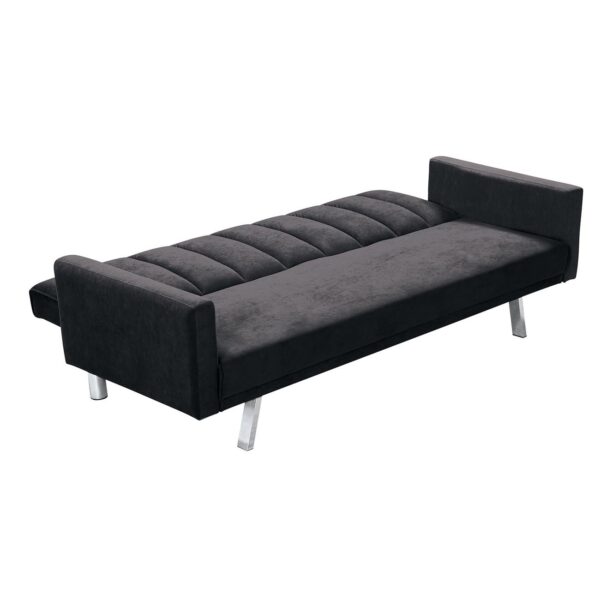 HIT  Καναπές - Κρεβάτι Σαλονιού - Καθιστικού, Ύφασμα Σκούρο Γκρι 198x86x81cm Bed:177x104x41cm - Image 9