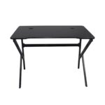 GAMING Γραφείο 100x60cm Μέταλλο Βαφή Μαύρο 100x60x75cm - Image 7