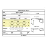 LIZARD 3D PAPER Set: Τραπέζι 180x90cm + 2 Πάγκοι Μέταλλο Βαφή Μαύρο, Dark Acacia Table180x90x77 Bench:180x40x47 - Image 6