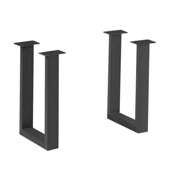 LIZARD Βάση Set 2 τεμαχίων 30x6 H.43cm για Τραπεζάκι Σαλονιού Μέταλλο Μαύρο 30x6 H.43cm - Image 8