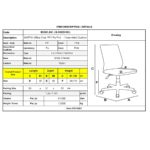 MARTIN Καρέκλα Γραφείου, Βάση Χρώμιο Βαρέως Τύπου, PP & Pu Ροζ, Μονταρισμένη Ταπετσαρία 51x55x78/88cm - Image 12