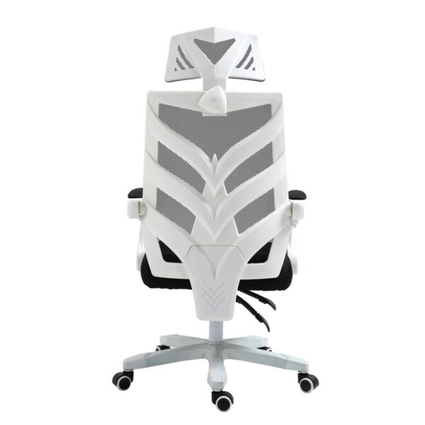 BF2985 Πολυθρόνα Γραφείου Διευθυντή, Άσπρο - Mesh Μαύρο 60x66x111/121cm - Image 11