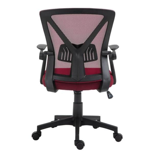 BF2130 Πολυθρόνα Γραφείου Ανακλινόμενα Μπράτσα - Mesh Μπορντώ 61x57x91/101cm - Image 11