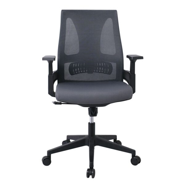 BF8760 Πολυθρόνα Γραφείου, Mesh Γκρι, Ύφασμα Γκρι 66x64x96/106cm - Image 10