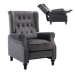 CHESTER Relax Πολυθρόνα Μπερζέρα Σαλονιού, Καθιστικού Ύφασμα Velure Γκρι 78x85x104cm - Image 10