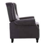 CHESTER Relax Πολυθρόνα Μπερζέρα Σαλονιού, Καθιστικού Ύφασμα Velure Γκρι 78x85x104cm - Image 11