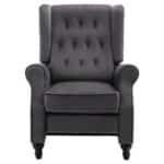 CHESTER Relax Πολυθρόνα Μπερζέρα Σαλονιού, Καθιστικού Ύφασμα Velure Γκρι 78x85x104cm - Image 12