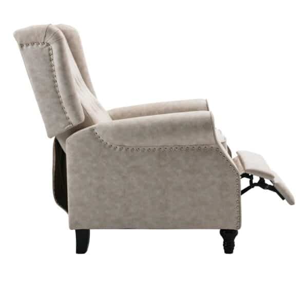 CHESTER Relax Πολυθρόνα Μπερζέρα Σαλονιού, Καθιστικού Ύφασμα Απόχρωση Antique Εκρού 78x85x104cm - Image 14