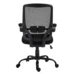 BF2930W Πολυθρόνα Γραφείου Ανακλινόμενα Μπράτσα, Μέταλλο Βάση, Mesh - Ύφασμα Μαύρο 60x62x99/109cm - Image 11